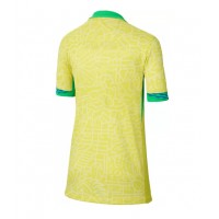 Brazil Replica Home Shirt Ladies Copa America 2024 Short Sleeve